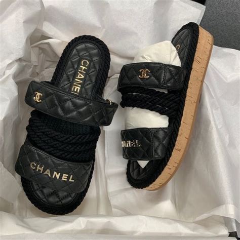 chanel slippers doorzichtig|chanel slippers men.